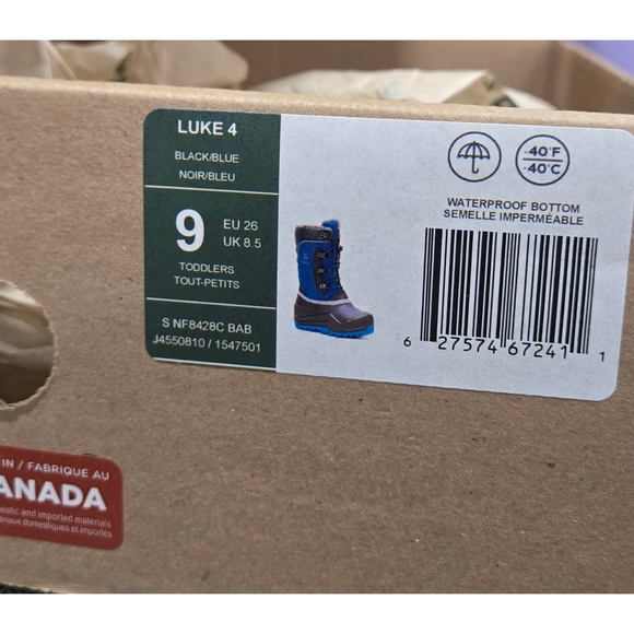 Kamik Blue and Black Winter Boots - Picture 9 of 12